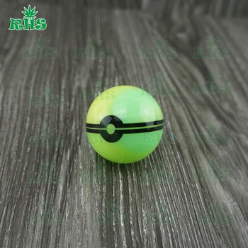 

RHS 38MM poke ball container 6 ml Silicone Dab Stack Storage Container,Silicone Wax Shatter Dab Oil silicone wax jar