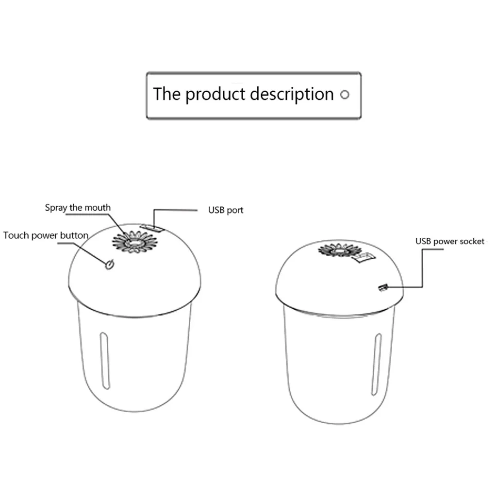 Портативный домашний Мини USB увлажнитель воздуха очиститель атомайзер воздухоочиститель диффузор Mar4 USB увлажнитель руководство по эксплуатации USB интерфейс