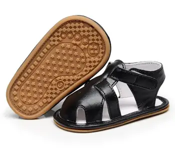

Hongteya hard sole Summer Newborn Baby Boys Girls Hollow Out Infant PU First Walkers shoes Crib Bebe Beach Shoes nonslip