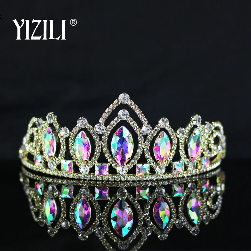 YIZILI Новый Европейский роскошный большой AB кристаллическая Свадебная