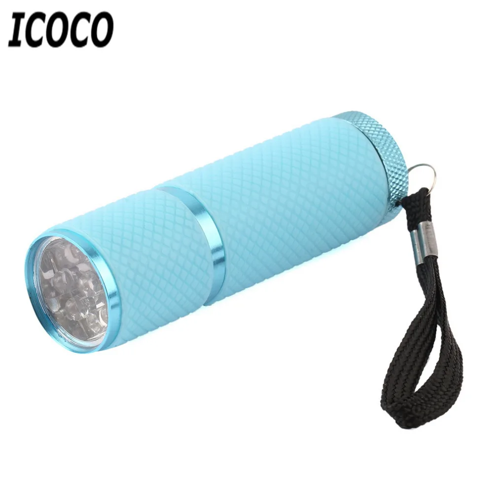 ICOCO Новый мини 9 LED Портативный 15s Быстросохнущий фонарь для сушки ногтей лампа