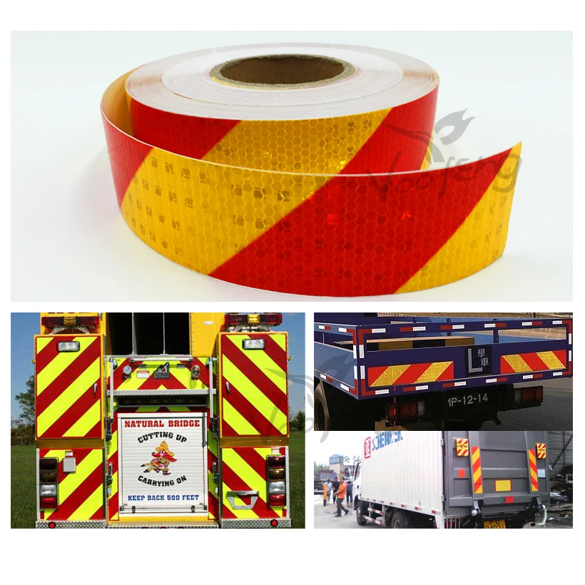 

5x10m Reflective Safety Warning Conspicuity Tape Marking Film Sticker for Industry Transport Contruction Range