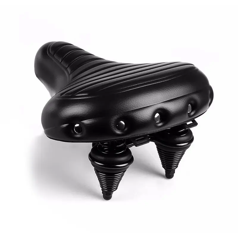 

INBIKE Soft Wide Bicycle Saddle Comfortable Bike Seat Vintage Bicycle Leather Saddle Pad