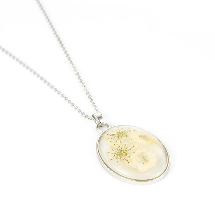 Factory supply plants style tourist gift beautiful girl oval sunflower jewelry fashion necklaces