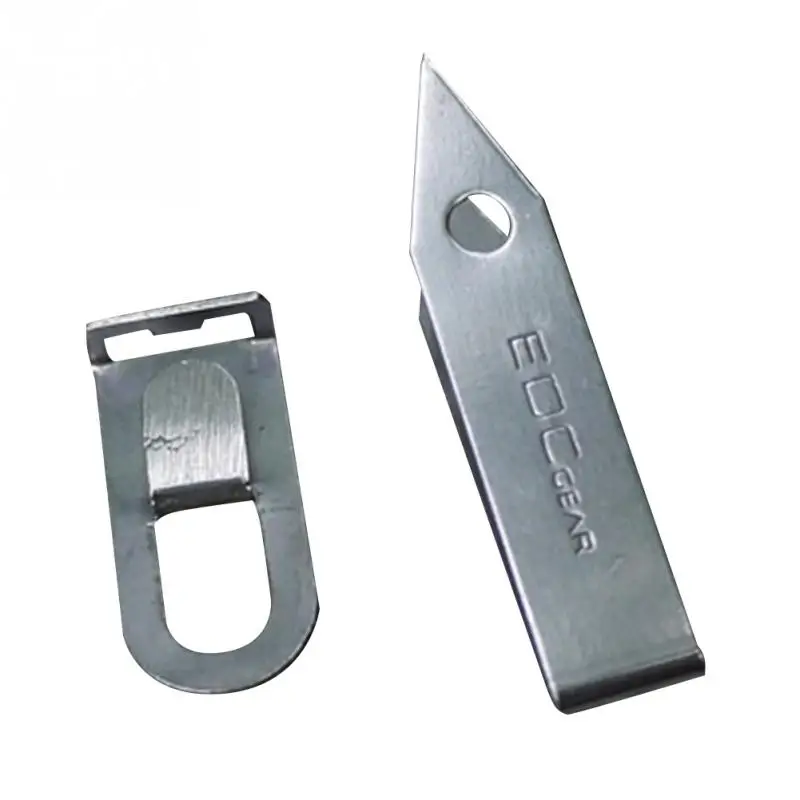

Stainless EDC Gear Tweezers Tick Gripper Survival Bush Craft Manicure Knife Camping Tool Keychain #19