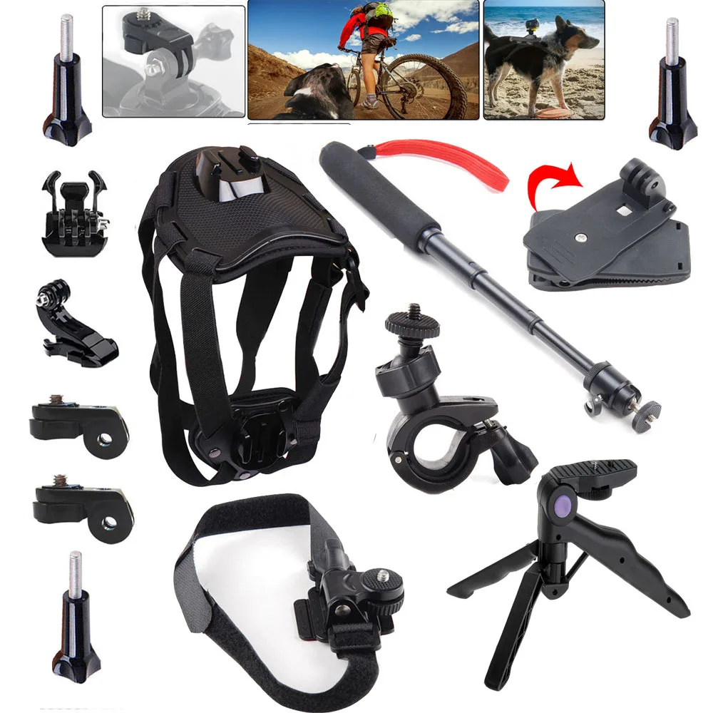 Floating Kit Accessories Dog Monopod Tripod for Sony Action Cam AS20 AS200V AS15 FDR-X1000V W 4K AS30V AS100V AZ1 Mini Xiaomi yi