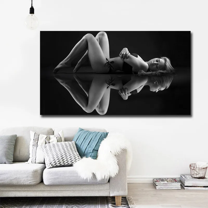 Newest Nude Girl Canvas Painting Wall art Picture for Living Room Decoration Picture No Frame Printed canvas poster prints
