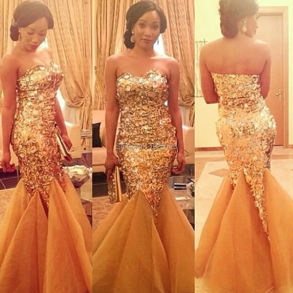 Gold Pageant Dresses for Women
