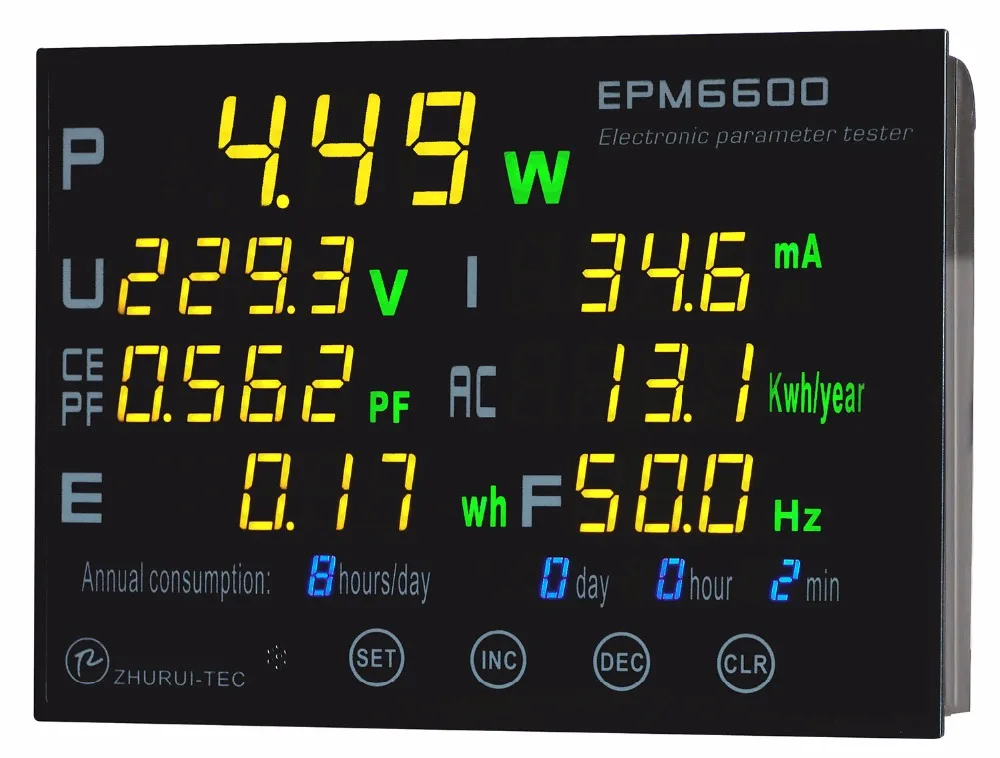 EPM6600 10A/2000W digital AC energy meter/ power meter /measurement of
