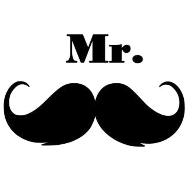 15x9 3cm mr beard funny vinyl decal car sticker car styling