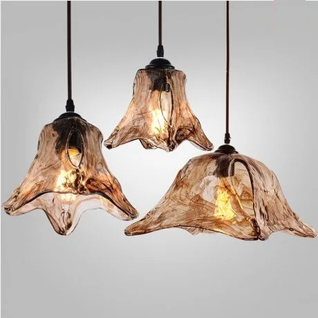 Loft Style Clouds Glass Droplight Edison Industrial Vintage Pendant Light Fixtures For Dining Room Hanging Lamp Indoor Lighting