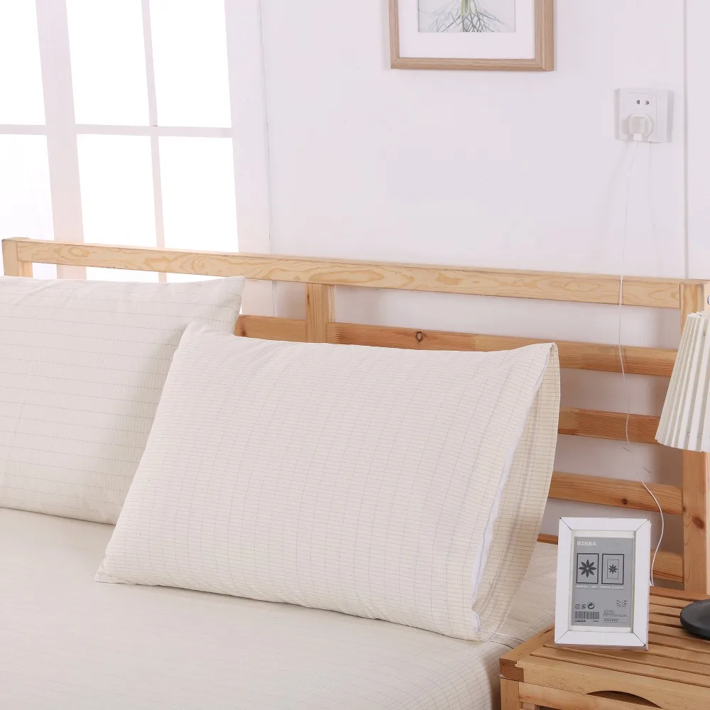 Grounded Earthing Pillow cases 2 sets for whole body grounding while sleeping(50x75cm)