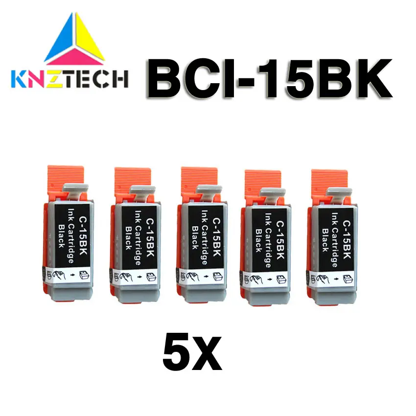 

5X BLACK Ink Cartridge compatible for BCI15 BCI-15 BCI 15 For Canon i70 i80 SELPHY DS700 DS810 PIXMA iP90 mini220 Printer