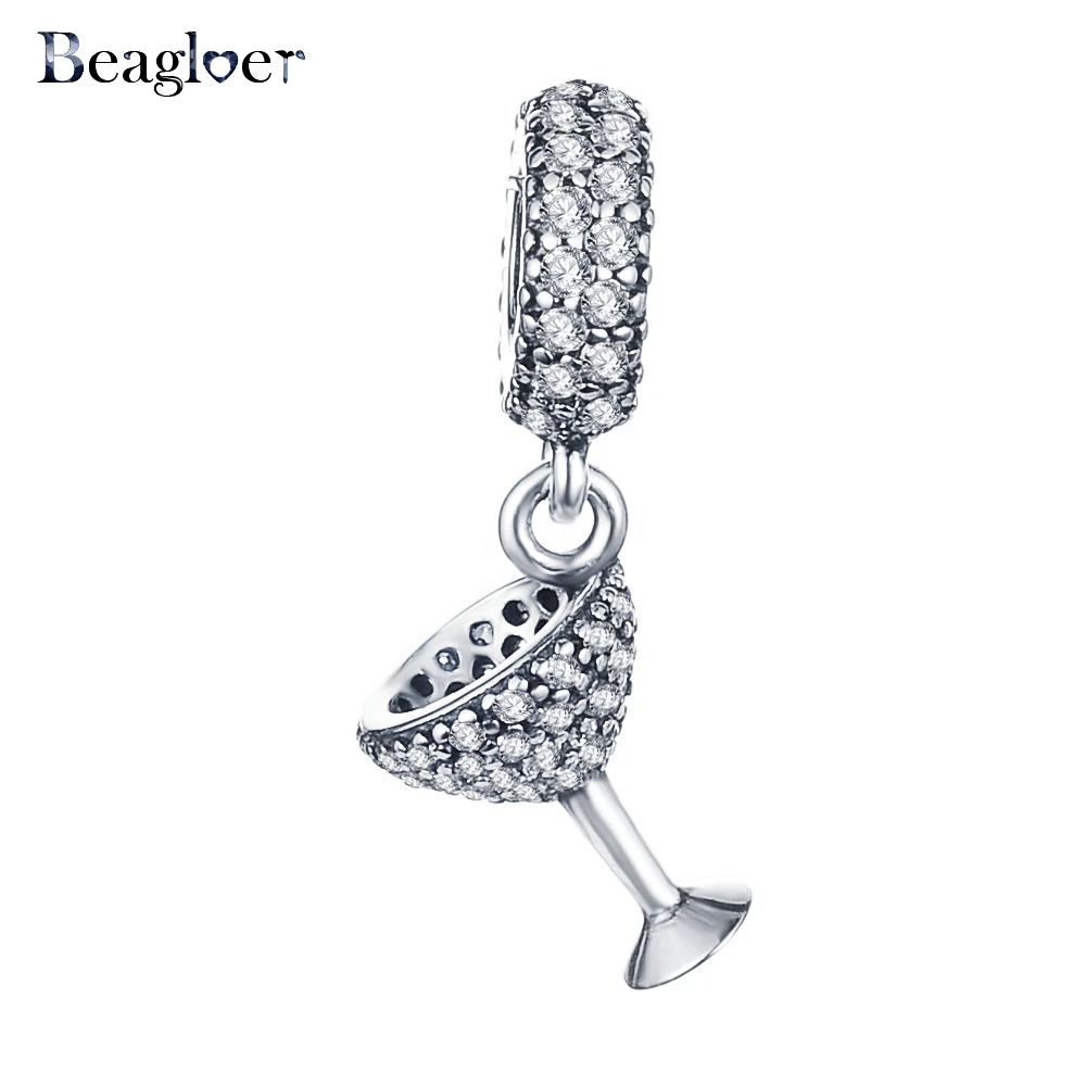 Beagloer из стерлингового серебра 925 пробы Очаровательные бусы подходящий браслет с