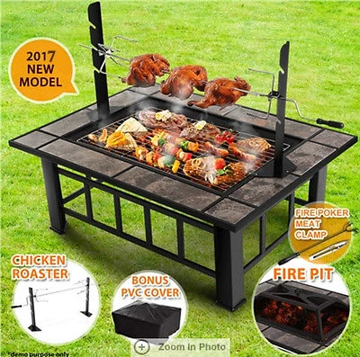 Fosa de fuego exterior multifunción para chimenea de jardín de patio