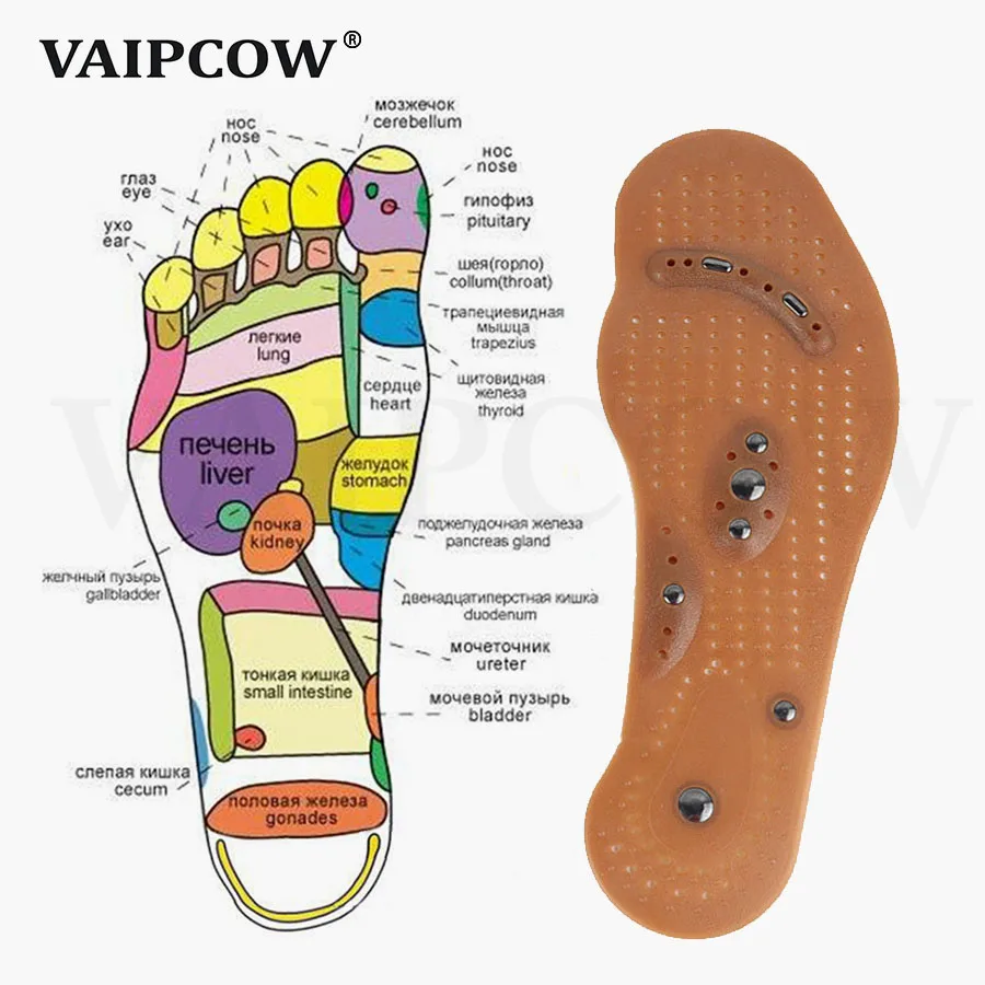 Массажные стельки для магнитотерапии для мужчин и женщин для снижения веса, повышающие кровообращение, магнитные стельки для ног, забота о здоровье, обувные подушечки