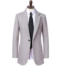 S-9XL! зимний Английский Костюм Тонкий шерстяной пиджак Мужское пальто Тренч Верхняя одежда Размер плюс мужской шерстяной пиджак