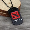 MQCHUN nueva moda negro Strand juego DOTA 2 collar Dota2 colgantes con LOGO Defensa DE LOS Ancestros 394 ► Foto 1/6
