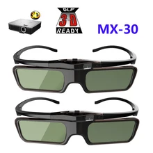 2 шт. 3D с активным оптическим затвором DLP-LINK 3D очки для Xgimi Z4X/H1/Z5 Optoma HD142X Sharp LG Acer H5360 Jmgo BenQ W1070+ Проекторы