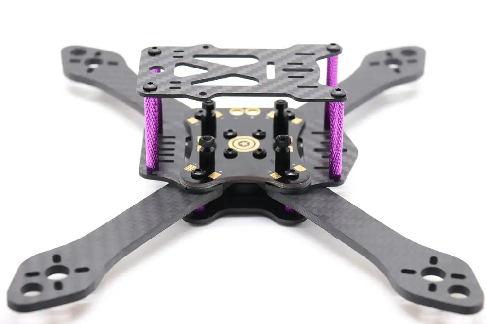 

TCMM FPV Frame Kit Martian III X Structure Wheelbase 220mm 4mm Arm Carbon Fiber for RC Multicopter