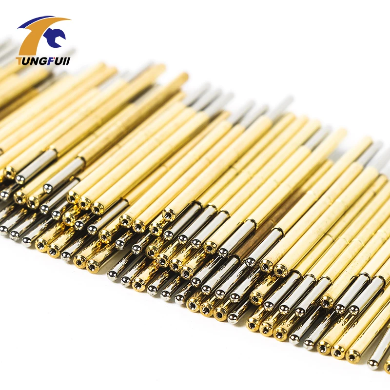 

TUNGFULL P100-J1 Dia 1.36mm 180g Gold Plated Spring Test Probe Pogo Pin Wholesale 100pcs Practical Spring Test Probes
