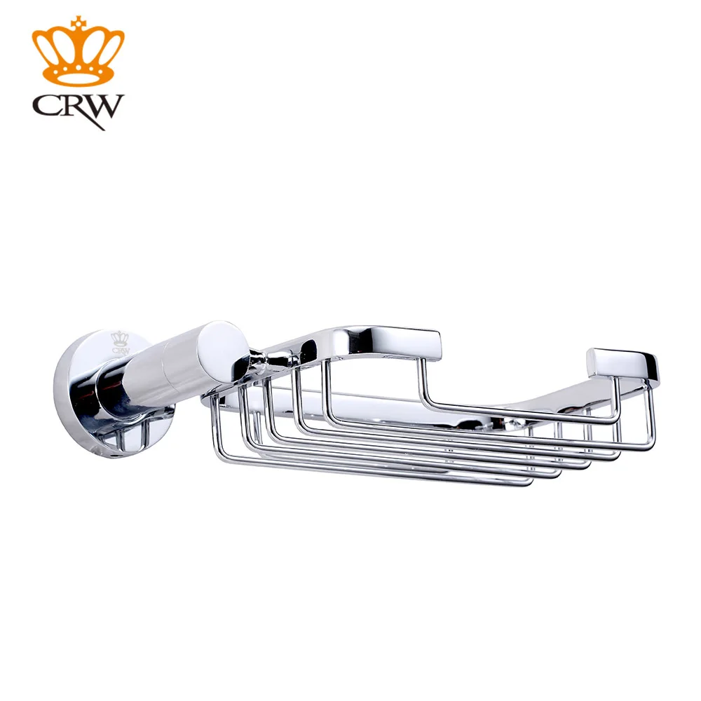 CRW Хромированная Корзина для мыла настенное крепление из нержавеющей стали аксессуары для ванной комнаты высокого класса 90009