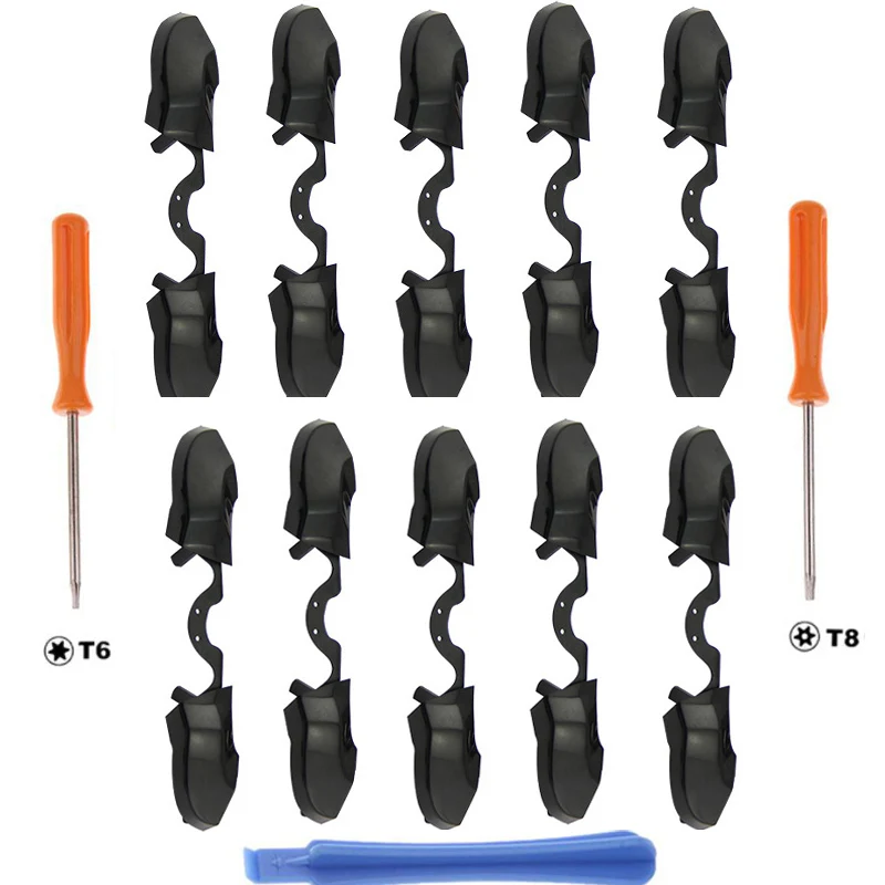 10Pcs Imbottiture E Paraurti Trigger Rb Lb Bottoni Per Xbox One Elite One E Gamepad Controller Trasduttore Auricolare Di 3.5Mm Con Vite Driver Piede D