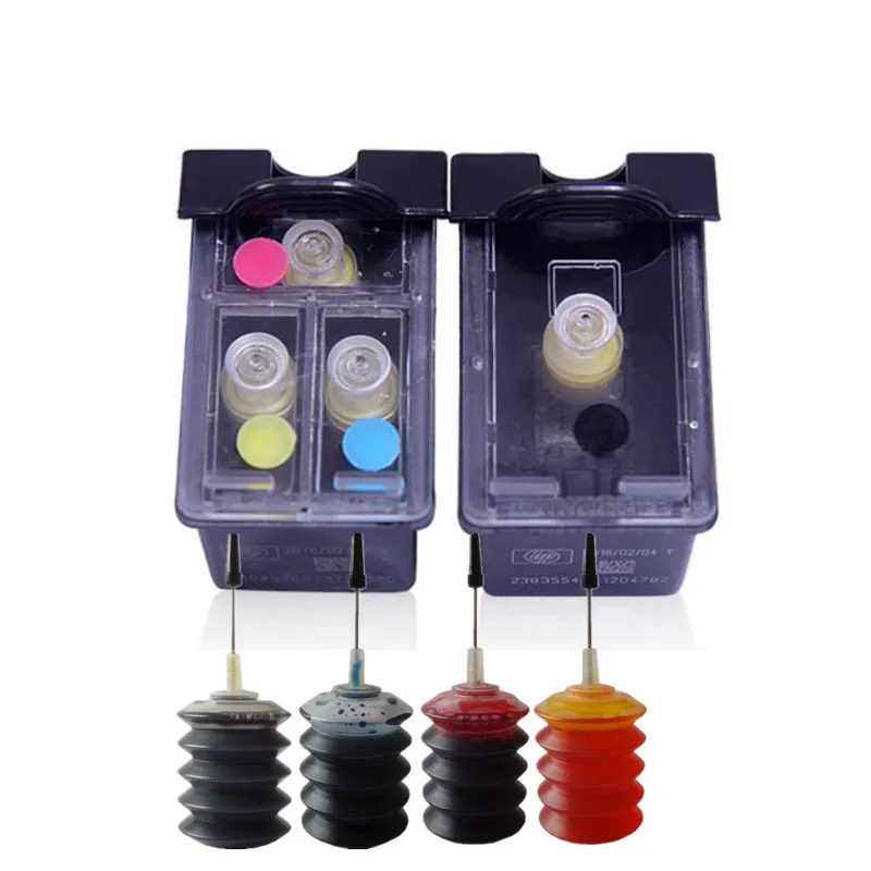 

Replacement For HP 350 351 Refillable Ink Cartridges For Photosmart C4480/C4280/C4580/C5280 Officejet J5780/J5730/J5780/J5785