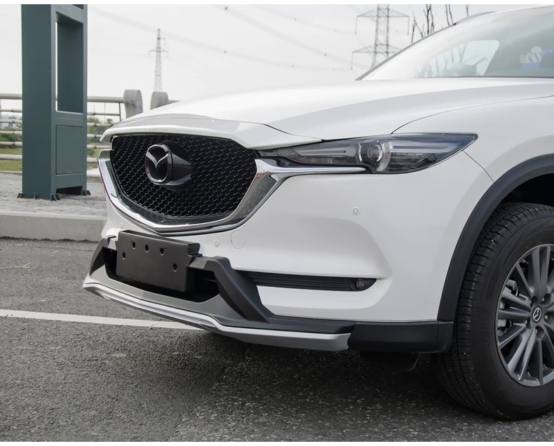 JIOYNG подходит для Mazda CX-5 CX5 Передний+ задний бампер диффузор бамперы для губ защитная накладка ABS 2 шт