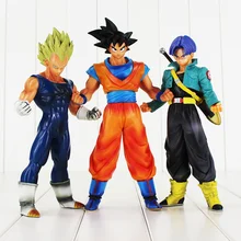 3styles Big Size Dragon Ball Z Resurrection F Son Goku Vegeta Trunks PVC Action Figures Collectible