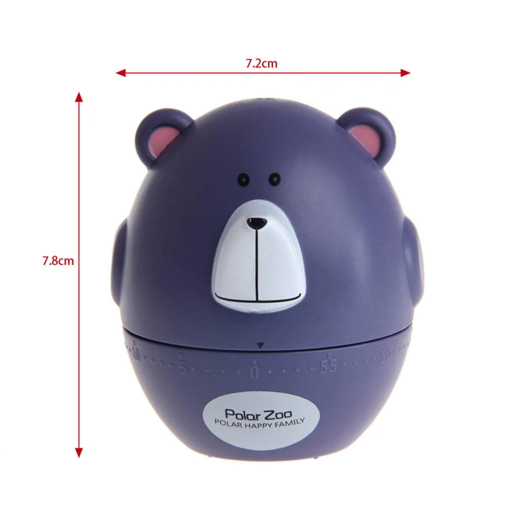 New Fashion Cartoon Animal Cooking Timer Plastic Machine Timer 60min Alarm Clock Kitchen Timer Stopwatch Kitchen Tools