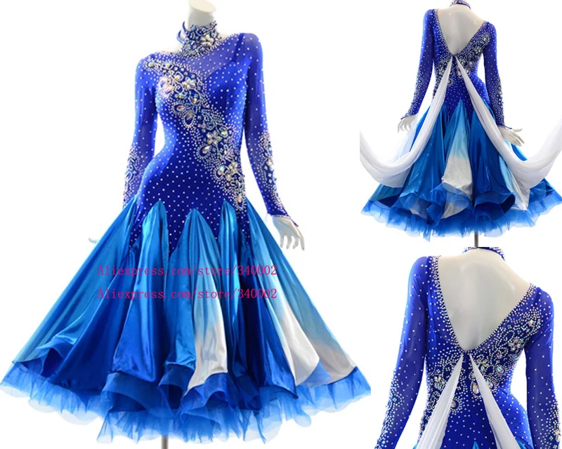 Standard Ballroom Dance Dresses Women 2021 High Quality Elegant Royal