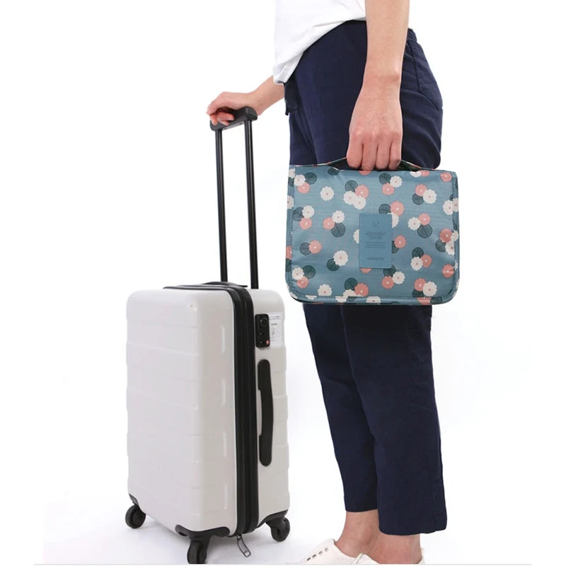 المحمولة الحمام سلة غسيل معلقة حقيبة مستحضرات تجميل تجميل ضد الماء حقيبة التخزين يسافر التجميل حالات غسل حقيبة دش الحقيبة