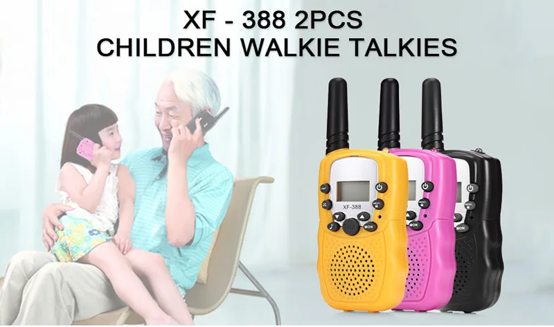 2 шт Мини-рация детская радио 2-Way Радио 3 км Диапазон 22 канала XF-388 детский домофон детский телефон