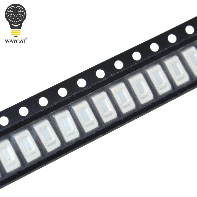 WAVGAT 100 шт. 5630/5730 SMD/SMT СВЕТОДИОДНЫЙ красный 5730 светодиодный поверхностный монтаж Красный 2,0~ 2,6 в 620-625nm ультра яркий светодиодный диодный чип 8-10LM