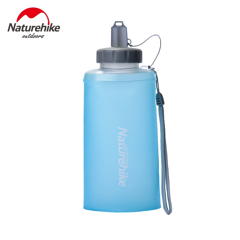 

NatureHike Sport Bottle Water Bottles Outdoor Cup Portable Silicone Folding kettle NH Outdoor Sports soft Water bottle