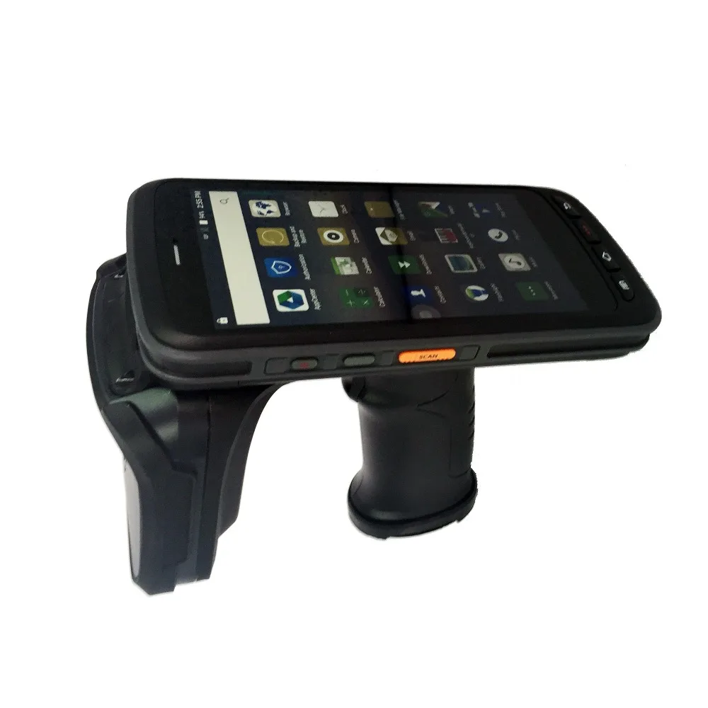  Android 6.0 PDF417 Barcode Scanner Long distance tag reading 10M UHF RFID reader 4G Handheld PDA co