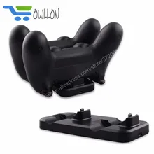 Адаптер для зарядного устройства и Двойная зарядка док-станция для sony Playstation PS4 зарядные устройства контроллера для PS4 Pro Slim Беспроводной геймпад