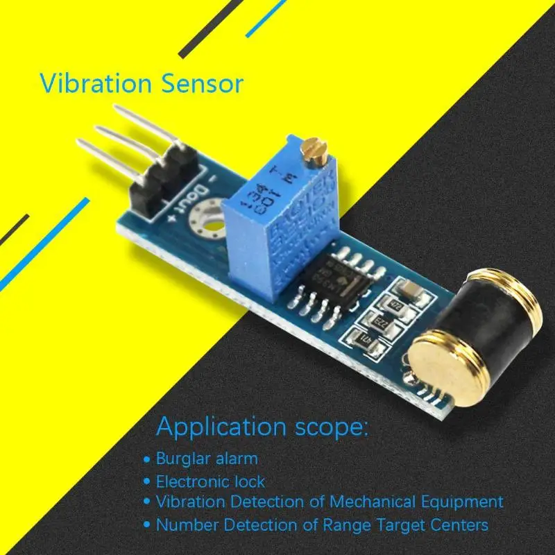Модуль датчика вибрации 801 S ttl нормально закрытый для системы сигнализации DIY интеллектуальная тележка робот Вертолет Самолет