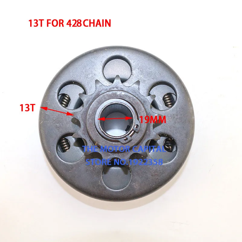 t para 20 mm para 35 t 19 16mm mm Link 420 Ligação 428 Ajuste go Kart Minibike Embreagem Centrífuga Automática 18 13 12 11 10 14 18 13 12 11 10 t t