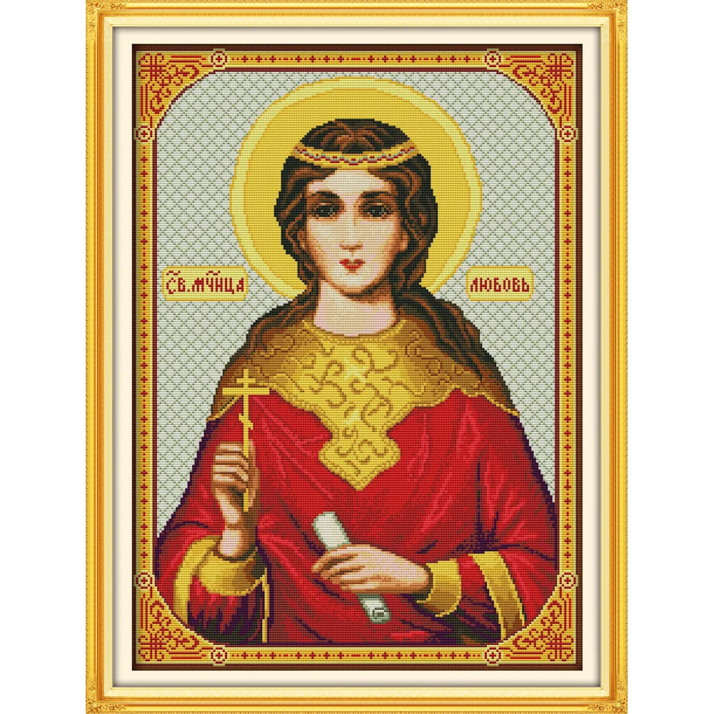 

Everlasting love The Madonna Chinese cross stitch kits Ecological cotton stamped printed 14 11CT DIY wedding decoration for home
