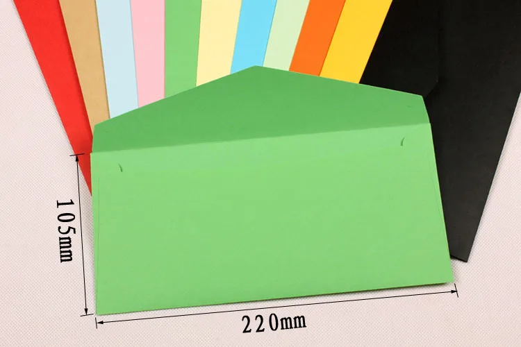 Цветные конверты 11 цветной бумажный конверт, банковская карта/Членский конверт 100 шт/партия