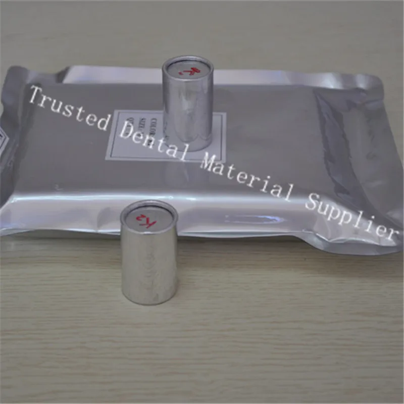 200 Pieces OD25.5 * 45MM Small Dental Lab Materials Aluminium Cartridge