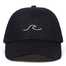 Модная волна папа шляпа для женщин хлопок вышивка волнистые линии Бейсбол кепки для мужчин хип хоп кепка бейсболка шапка море спортивные кепки Bone Garros