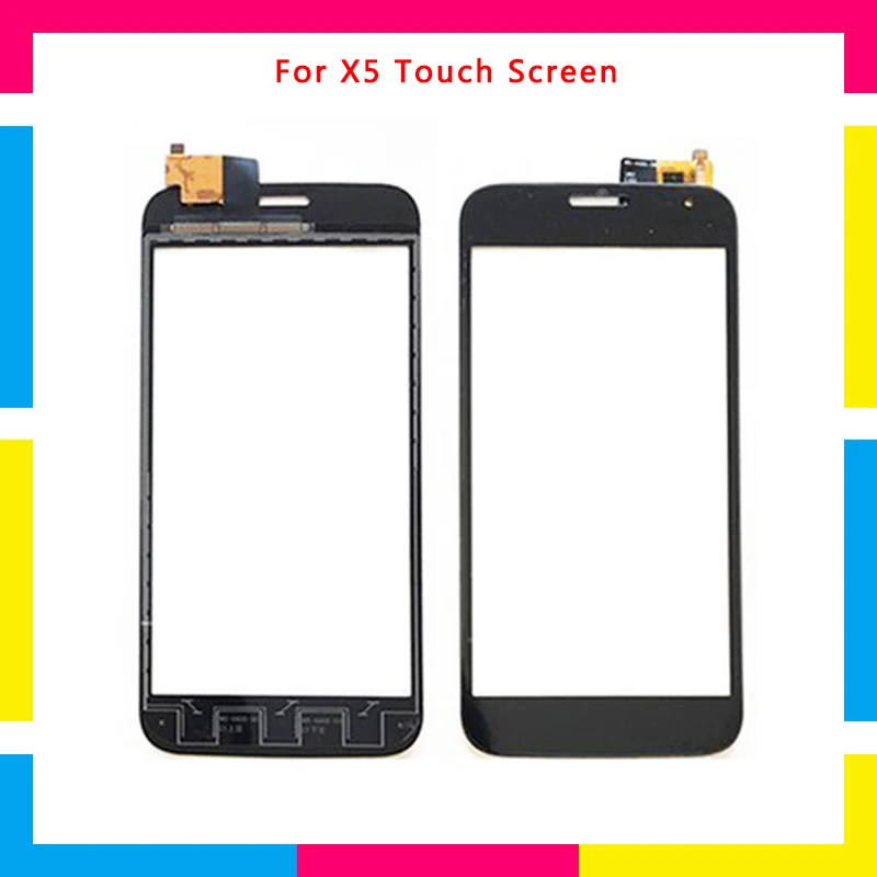 

5Pcs/lot high quality Touch Screen Digitizer Sensor Outer Glass Lens Panel For Explay X5 + Tracking code