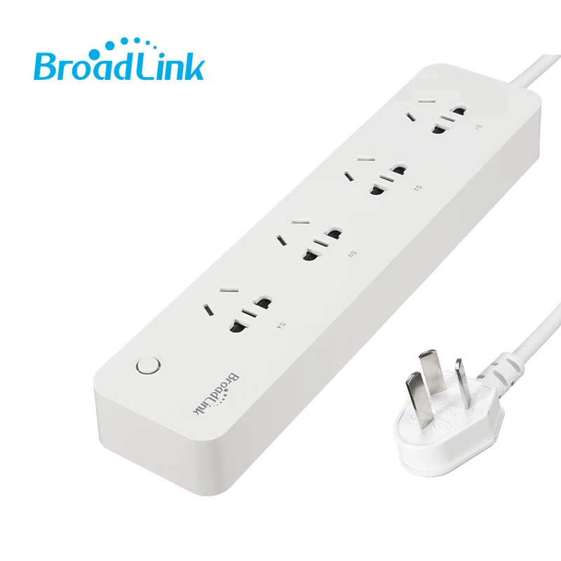 

BroadLink MP1 Smart WiFi Power Strip Remote Control Separately 4 AC Sockets Outlet With Adapter Timing Switch Energe Saving 1.5m