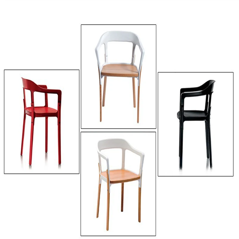 2 X Bouroullec steelwood chair. Dinning chairs.Dinning room furniture,with Arm chair,metal + wood furniture 2 X Bouroullec steelwood chair. Dinning chairs.Dinning room furniture,with Arm chair,metal + wood furniture