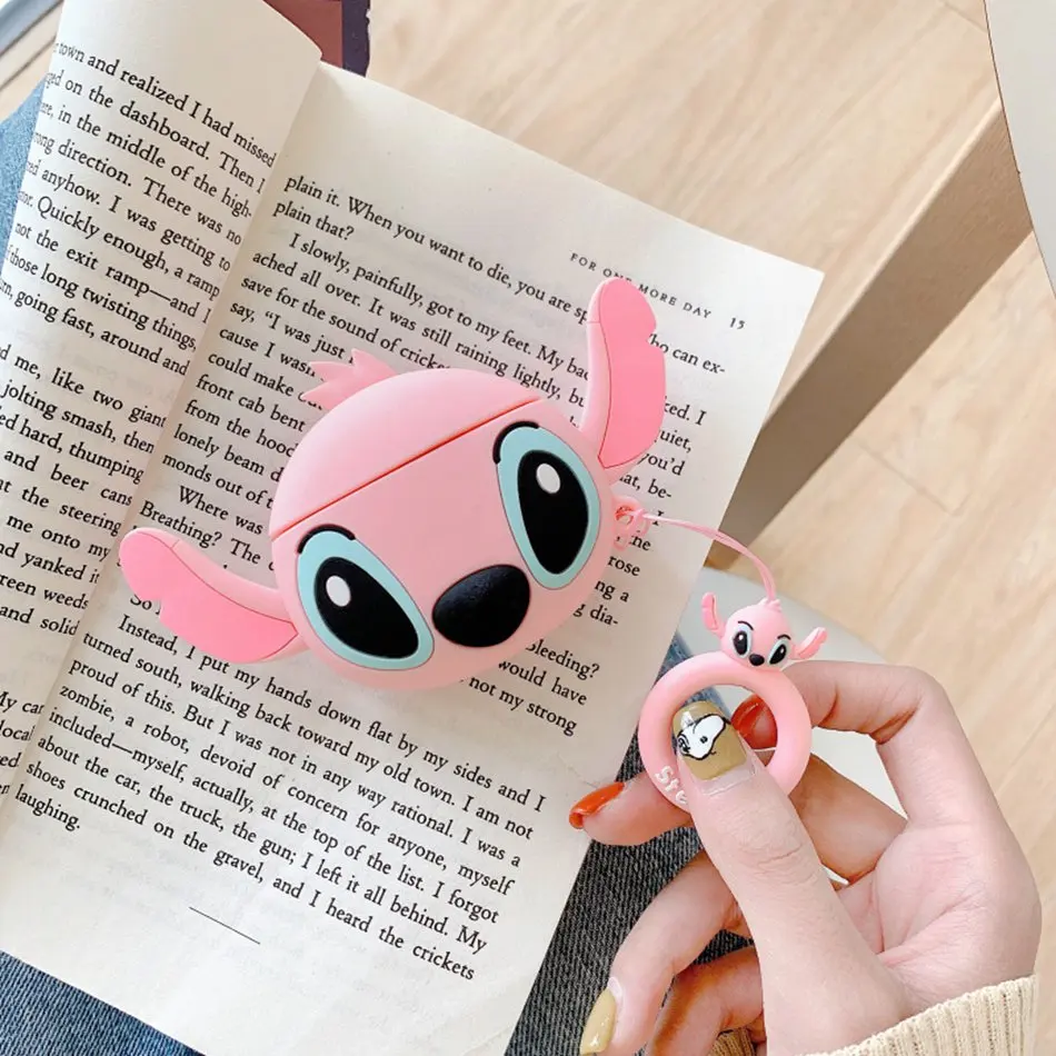 3D Headphone Case For Airpods Pro Case Silicone Stitch Dog Cartoon Earphone/Earpods Cover For Apple Air pods Pro 3 Case Keychain