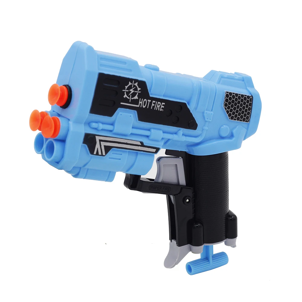 Новое поступление, ручной мягкий пулевидный пистолет для Nerf пуль, игрушечный пистолет, пистолет, Дротика дальнего действия, мини-игрушечный пистолет, детский подарок - Цвет: Синий