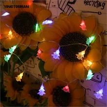 YINGTOUMAN 10 м 100 светодиодный в форме рождественской елки светодиодный свет звездная звезда Бар праздничные сезоны гирлянда из лампочек